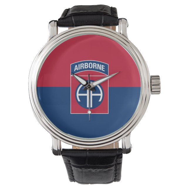 Montre 82e division aérienne Flag Military Vétéran (devant)