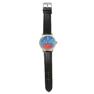 Montre 974 Ile de la Réunion - Drapeau réunionnais