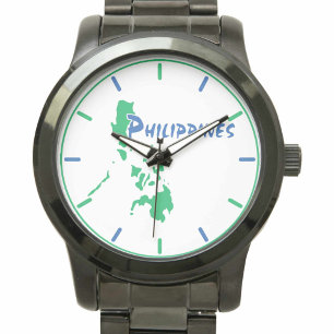 Montre à bracelet carte des Philippines