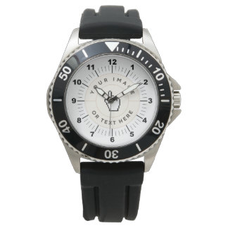 Montre à bracelet en acier inoxydable pour hommes