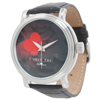 Montre à cœur personnalisée – Cadeau romantique au