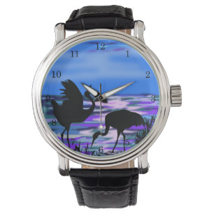 Montre à deux grues