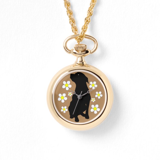 Montre à enveloppement d'or Pitbull Momma Womens (Recto)