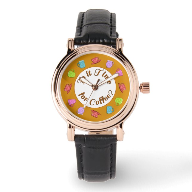 Montre à gousset pour l'heure du café (Recto)