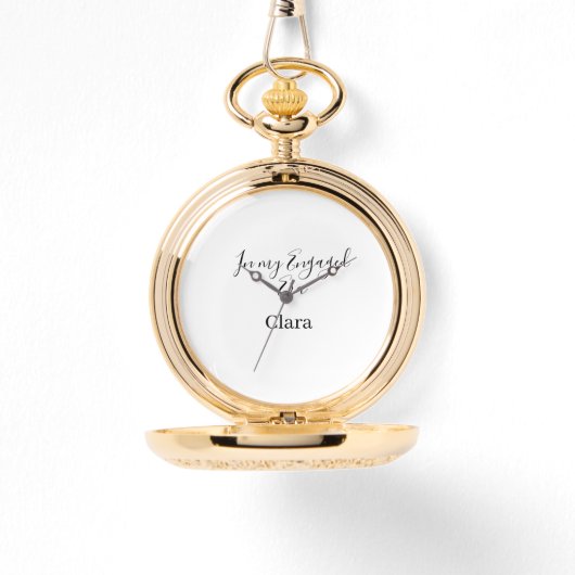 Montre À mon époque de fiançailles ajouter nom date des f (Recto)