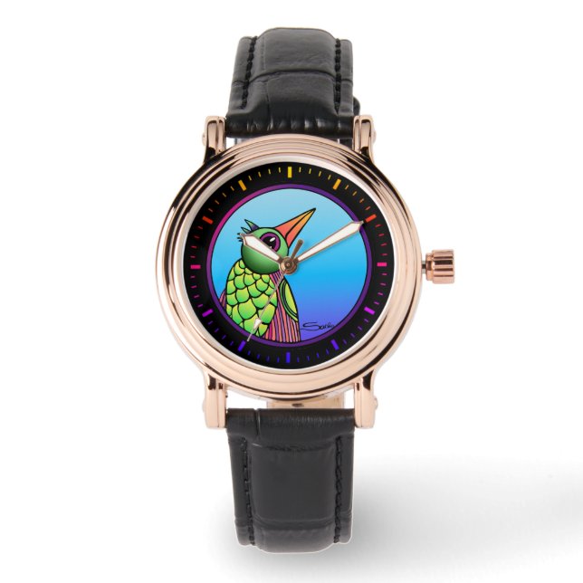 Montre à motif oiseau (Recto)
