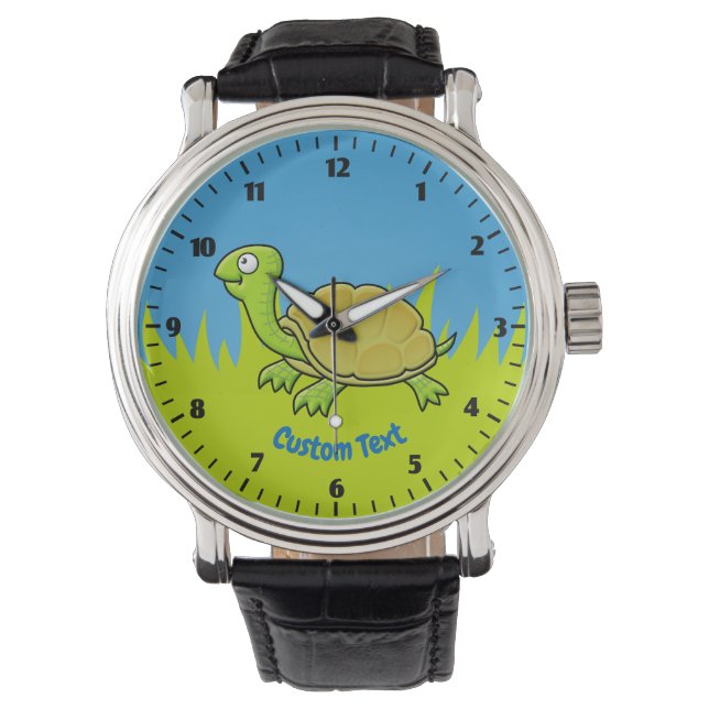 Montre à poignet de tortue cartonnée (devant)