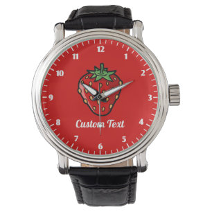 Montre à poignet d'icône fraise