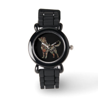 Montre à poignet Labrador pour hommes, Montre Camo