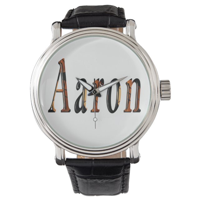 Montre Aaron Boys Nom Logo, (devant)