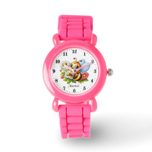 Montre Abeille mignonne ajouter nom filles