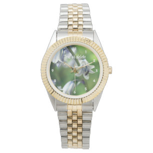 Montre Abeille Sur Fleur Bluebell Personnalisée 