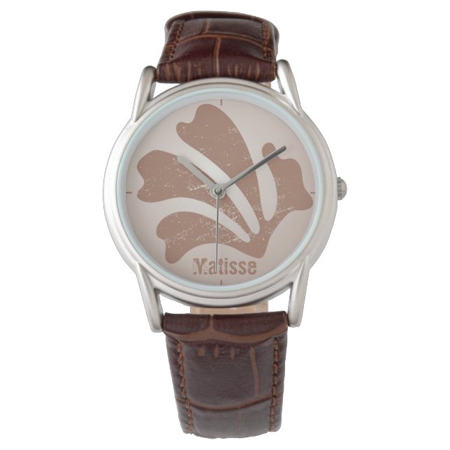 Montre Abstract Art Brown Algae, Kelp (devant)