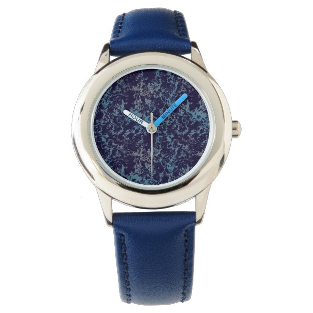 Montre Abstrait bleu (devant)