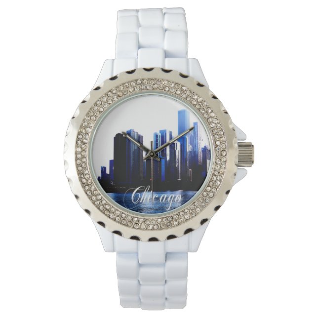Montre Abstrait des effets de Downtown Chicago (devant)
