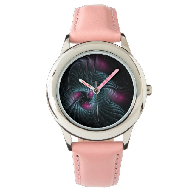 Montre Abstrait Imaginaire coloré fractal (devant)
