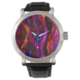 Montre Abstraite en verre tendu