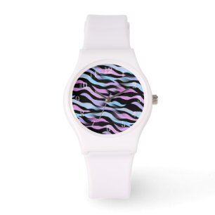 Montre Abstraite Zebra Stripes