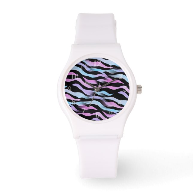 Montre Abstraite Zebra Stripes (Recto)