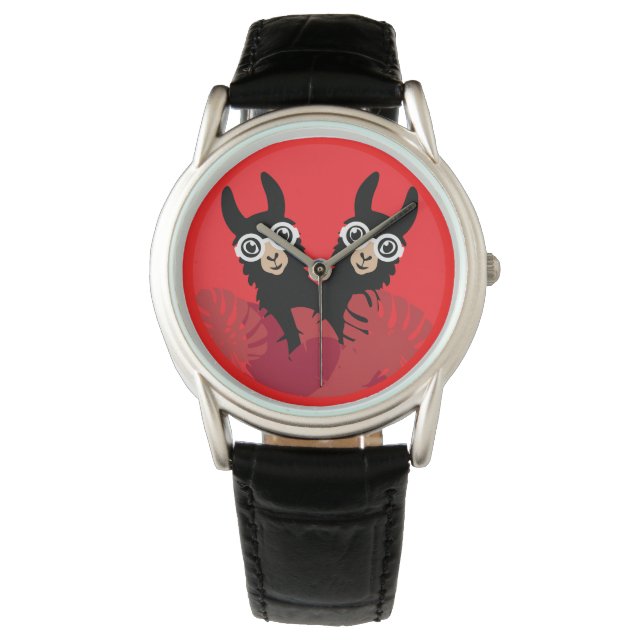 Montre Accessoires Llama Alpaca amusants (devant)