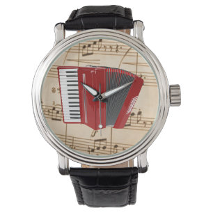 Montre Accordion : Accordion rouge