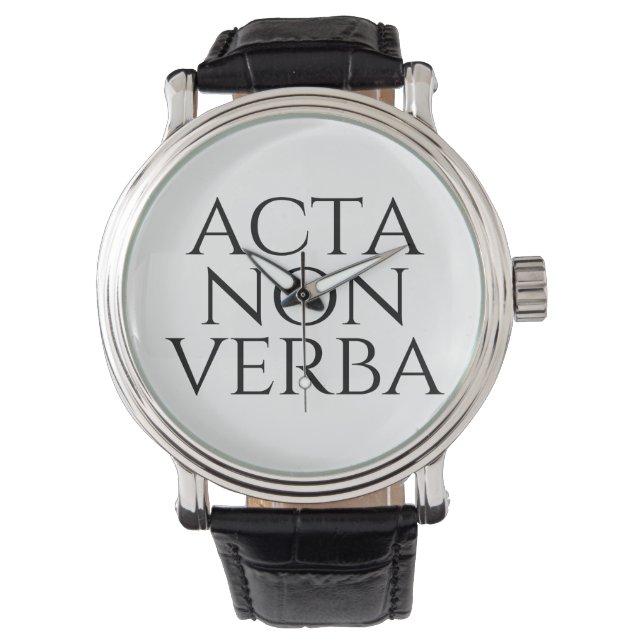 Montre Acta Non Verba (devant)