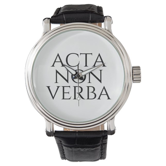 Montre Acta Non Verba (devant)