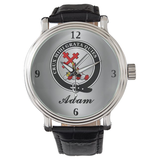 Montre Adam Clan Badge personnalisé (devant)