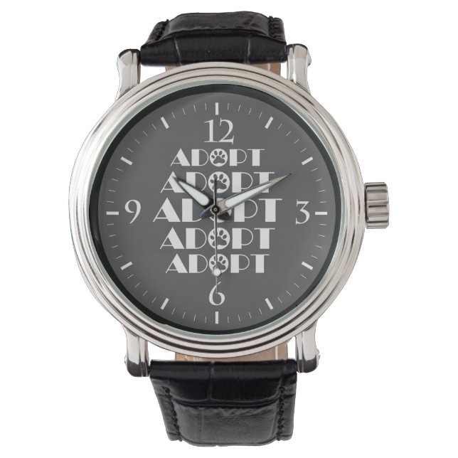 Montre Adopter le chien patte (devant)