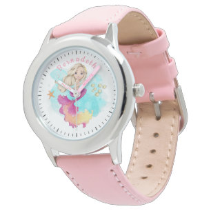 Montre Adorable Blonde Ocean Mermaid PInk Girl