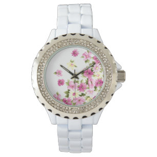 Montre Adorable Fleurs florantes Filles Colorées