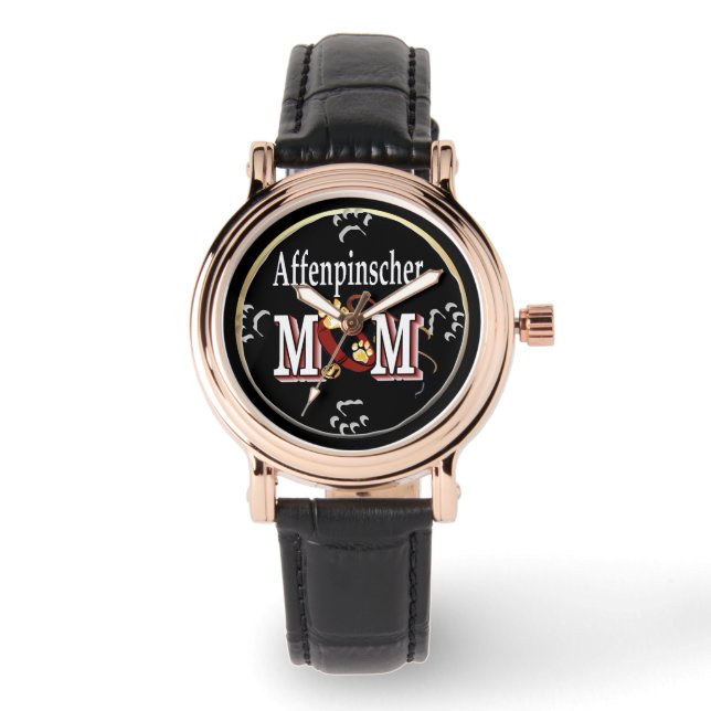 Montre Affenpinscher Chien Maman (Recto)