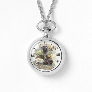 Montre Affichage des pointeurs à cheveux courts allemands