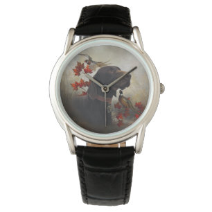 Montre Affichage des pointeurs à cheveux courts allemands