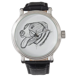 Montre affiche de l'amoureux des animaux de chien photo d
