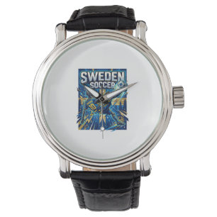 Montre Affiche de l'attaquant de squelette de football de