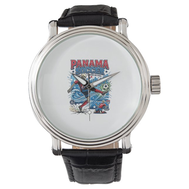 Montre Affiche de style de nations de buteur de squelette (devant)