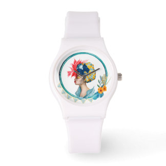 Montre africaine colorée