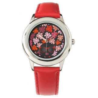 Montre Afro Diva Rouge