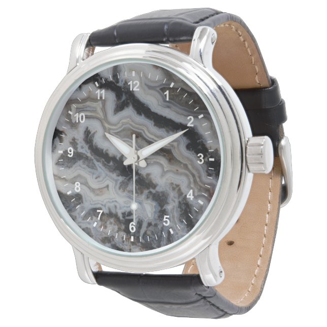 Montre Agate Jasper Mélangée (Incliné)