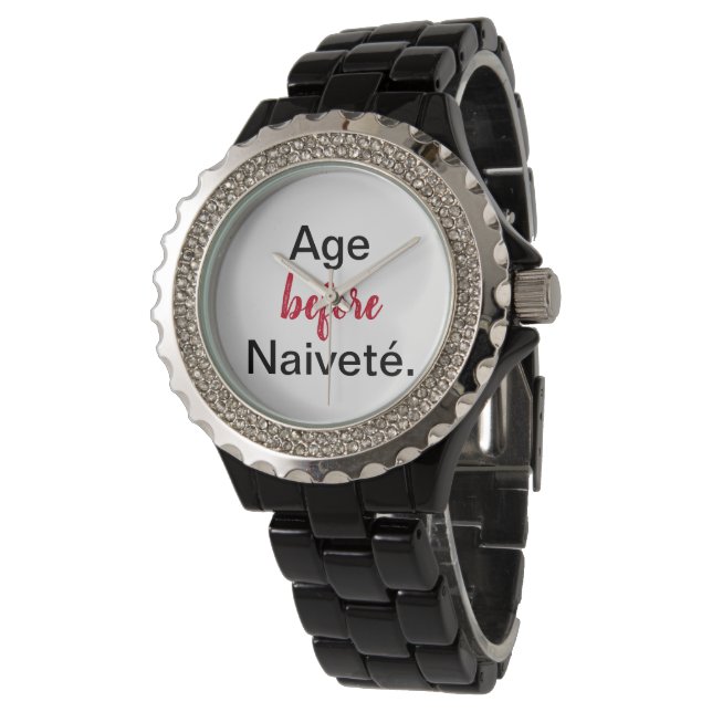Montre Âge avant naïveté (Incliné)