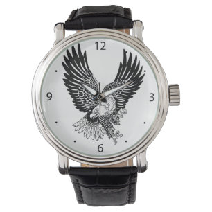 Montre Aigle à tête blanche américain dans la clé de vol