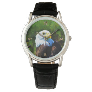 Montre Aigle à tête blanche dans la peinture faunique au