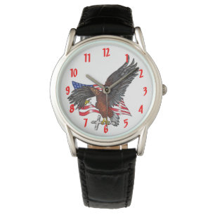 Montre Aigle américain avec croix