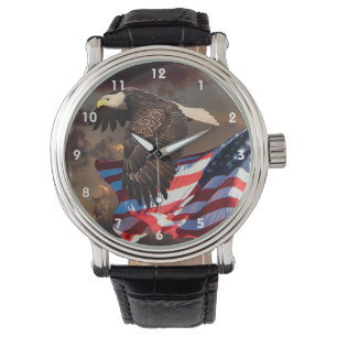 MONTRE AIGLE ET DRAPEAU