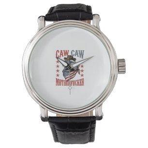 Montre Aigle patriotique Caw Caw Design de T-shirt drôle