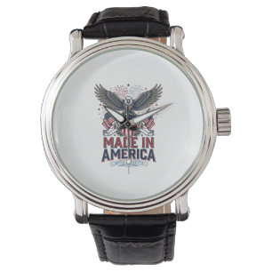 Montre Aigle Patriotique Fabriqué en Amérique Chemise 4 J