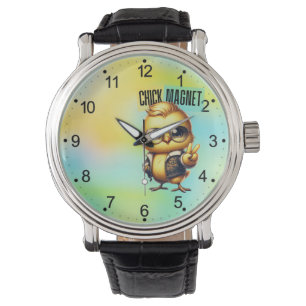 Montre Aimant mignon de poulet drôle Pâques-54546