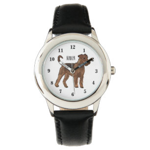 Montre Airedale terrier dog cartoon