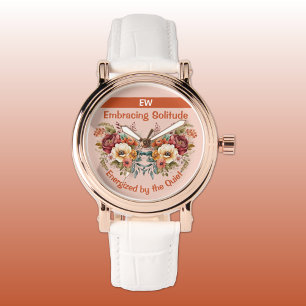 Montre Ajouter le nom introverti solitude oranger floral
